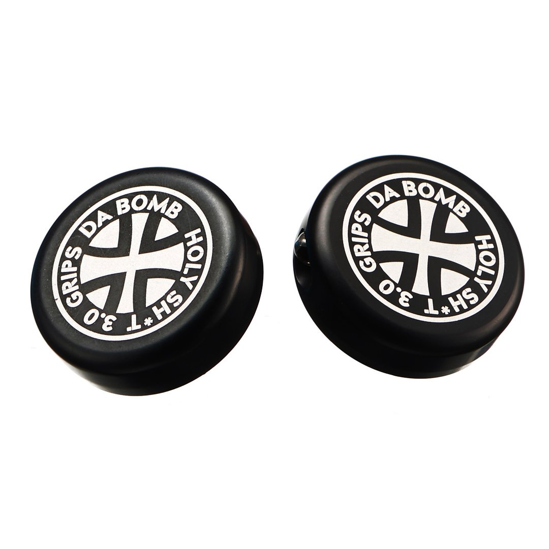 DA BOMB DOWNHILL ENDURO BIKE GRIPS END CAP CROSS SHIELD